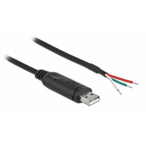 Delock cable usb 2.0 tipo a a serie rs-232 con 3 extremos de cable abiertos 1 m