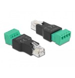Delock adaptador rj11/14 macho a terminalblock 4 pin 2-teilig