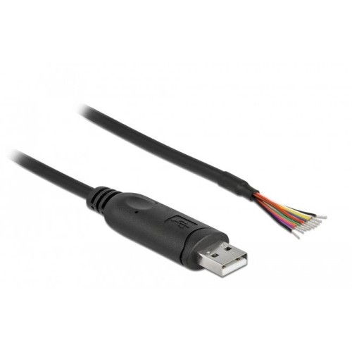 Cable delock usb 2.0 tipo a a serie rs-232 con 9 extremos de cable abiertos