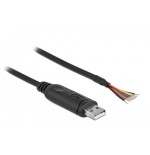 Cable delock usb 2.0 tipo a a serie rs-232 con 9 extremos de cable abiertos