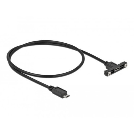 Delock cable usb 2.0 micro-b hembra usb 2.0 micro-b macho 0.5 m