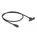 Delock cable usb 2.0 micro-b hembra usb 2.0 micro-b macho 0.5 m
