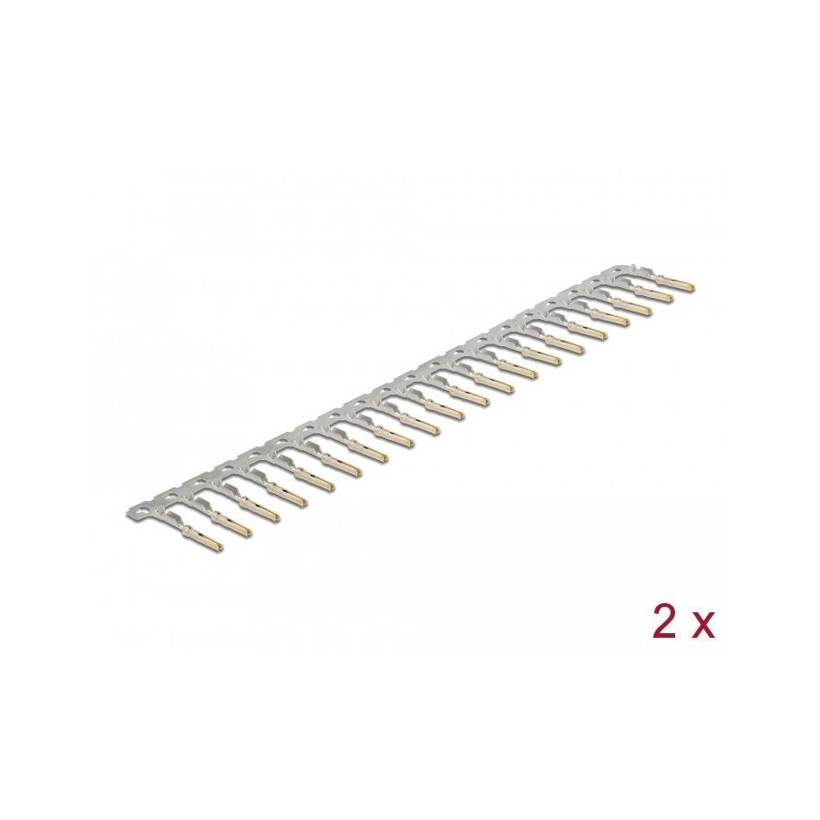 Contactos de crimpado delock para conector hembra de crimpado d-sub hd 40 piezas