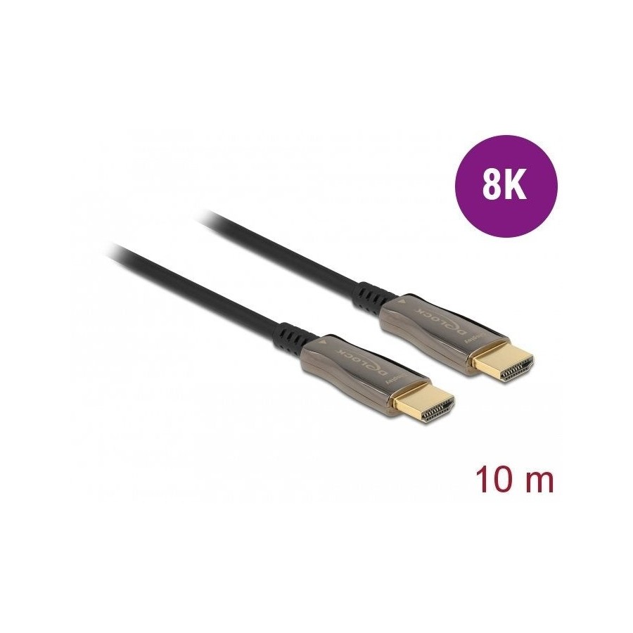 Delock cable óptico activo hdmi 8k 60 hz 10 m