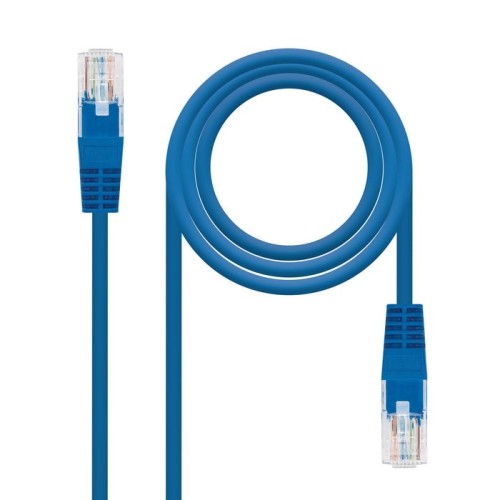 Nanocable cable de red rj45 cat.6 utp awg24 0.50m - azul