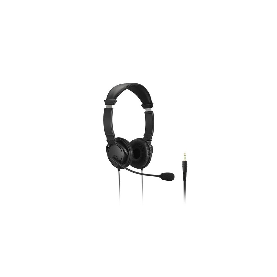 Auriculares kensington hi-fi con micrófono y botones de control de volumen