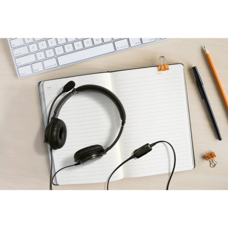 Auriculares kensington hi-fi con micrófono y botones de control de volumen