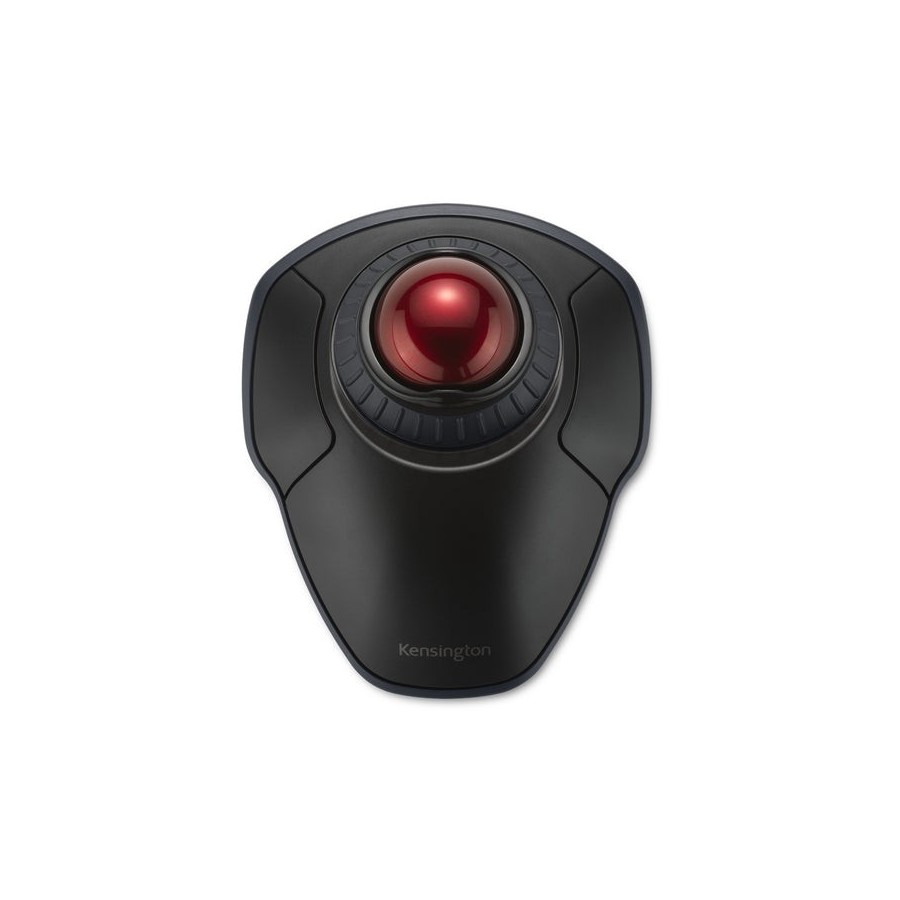 Raton kensington orbit trackball inalámbrico con anillo de desplazamiento, negro