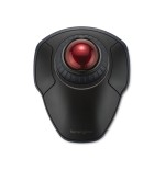 Raton kensington orbit trackball inalámbrico con anillo de desplazamiento, negro