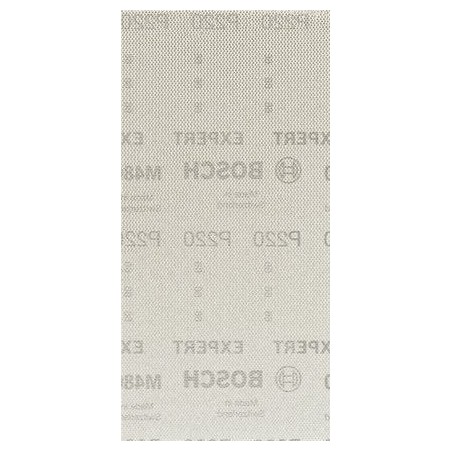 Bosch professional hoja de lija expert m480 estructura de malla 115 x 230 mm, k220 50 piezas, para lijadoras orbitales