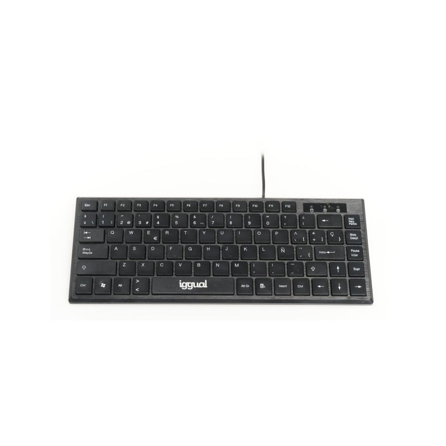 Iggual teclado usb compacto tkl slim tkl-usb negro
