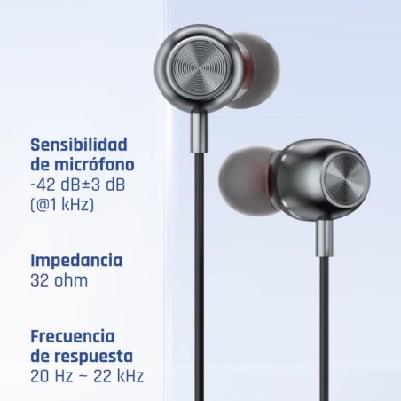 Iggual auriculares con micro intrauditivos