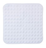 Alfombra ducha cuadrada blanca 55x55cm