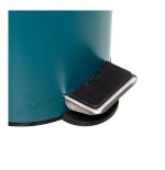 Cubo de basura de baño verde petrol 3l colección 'colors'