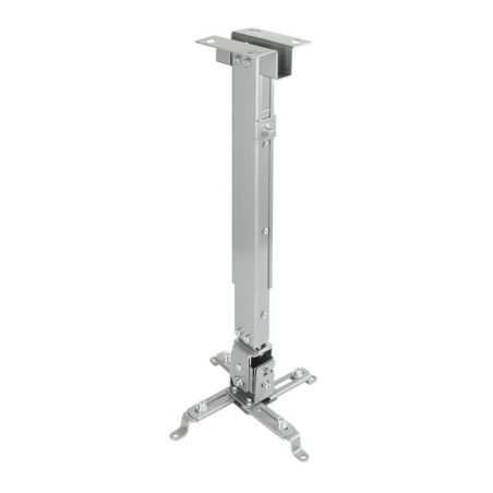 Tooq soporte universal de techo para proyector - inclinable y giratorio - peso max 20kg - plata
