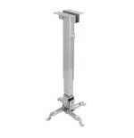 Tooq soporte universal de techo para proyector - inclinable y giratorio - peso max 20kg - plata