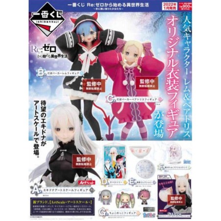 Ichiban kuji banpresto re zero girls who landed