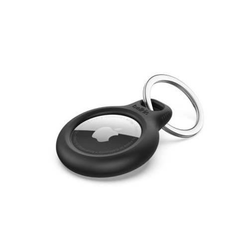 Belkin secure holder with keyring for airtag - 4 pack negro