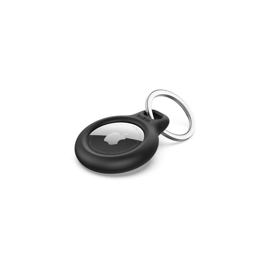 Belkin secure holder with keyring for airtag - 4 pack negro