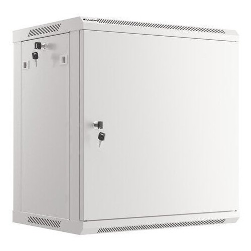 Lanberg armario rack 19 "montaje pared 12u / 600x450 con puerta metálica gris (paquete plano)