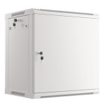 Lanberg armario rack 19 "montaje pared 12u / 600x450 con puerta metálica gris (paquete plano)