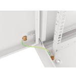 Lanberg armario rack 19 "montaje pared 12u / 600x450 con puerta metálica gris (paquete plano)