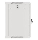 Lanberg armario rack 19 "montaje pared 12u / 600x450 con puerta metálica gris (paquete plano)