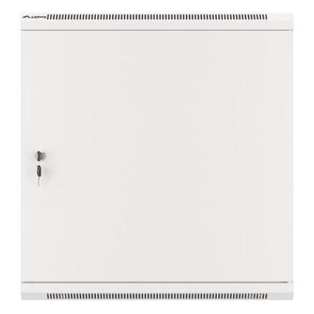 Lanberg armario rack 19 "montaje pared 12u / 600x450 con puerta metálica gris (paquete plano)