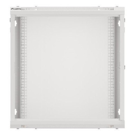 Lanberg armario rack 19 "montaje pared 12u / 600x450 con puerta metálica gris (paquete plano)