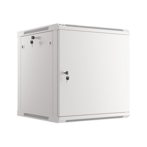 Lanberg wall mount cabinet 19inch 12u 600x600 steel doors grey flat pack