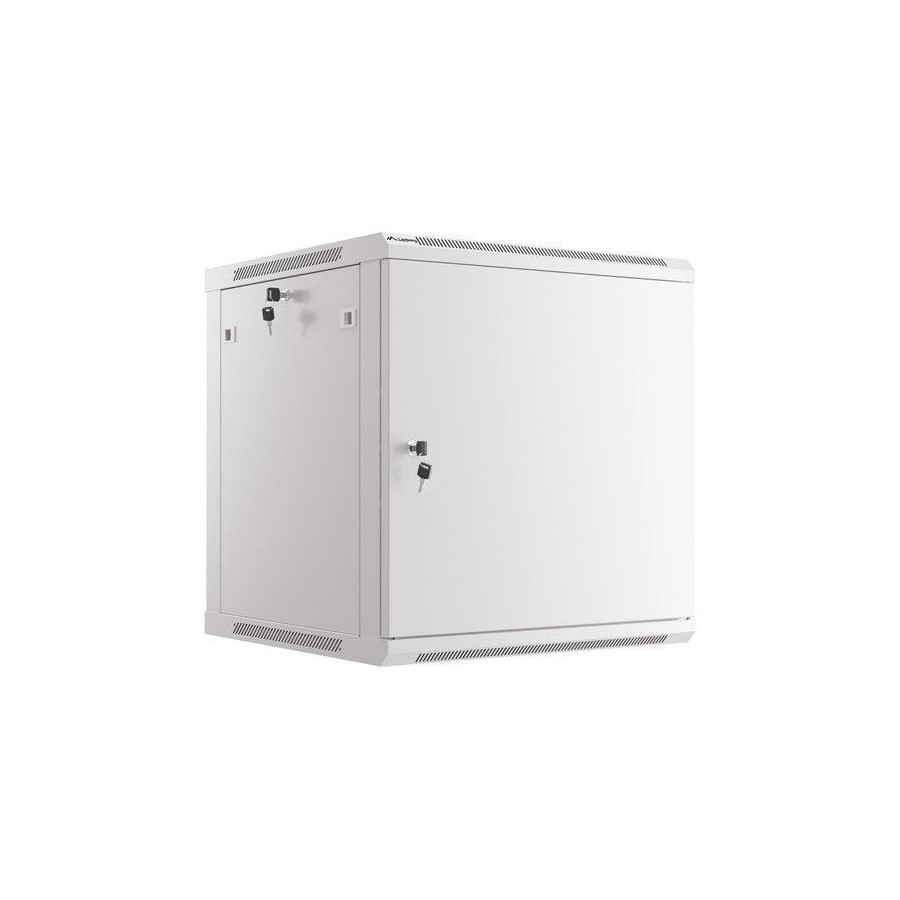 Lanberg wall mount cabinet 19inch 12u 600x600 steel doors grey flat pack