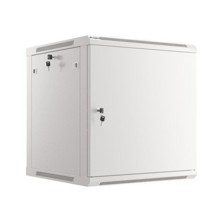Lanberg wall mount cabinet 19inch 12u 600x600 steel doors grey flat pack