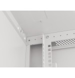 Lanberg wall mount cabinet 19inch 12u 600x600 steel doors grey flat pack