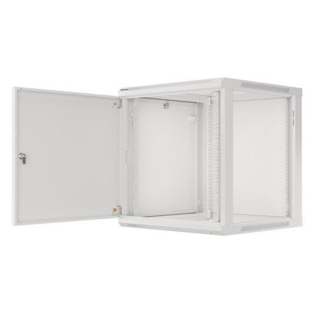 Lanberg wall mount cabinet 19inch 12u 600x600 steel doors grey flat pack