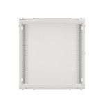 Lanberg wall mount cabinet 19inch 12u 600x600 steel doors grey flat pack