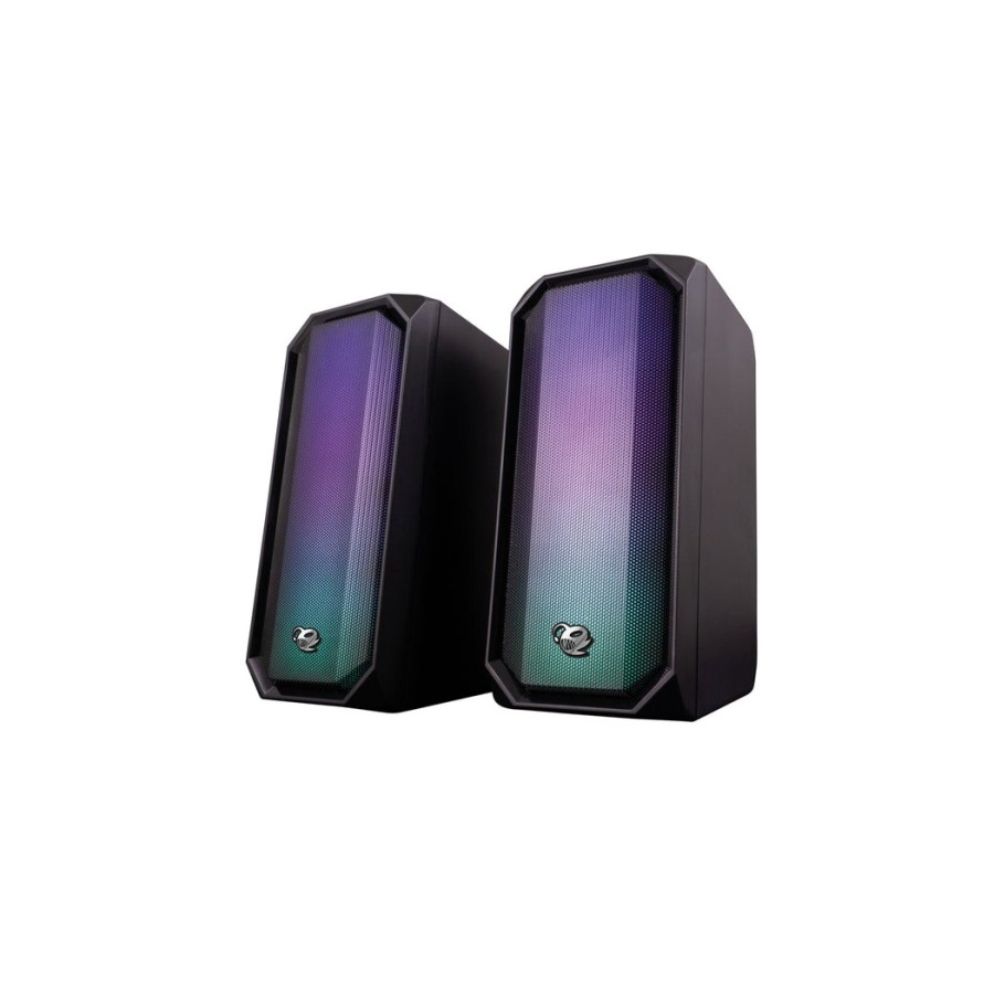 Coolbox altavoces r205 2.0 rgb negro + mando dg-alb-r205