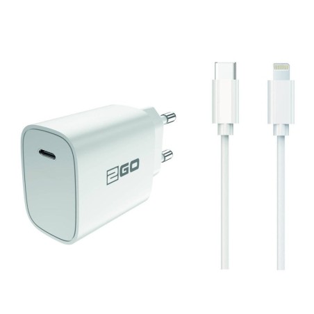 Cargador 2go netz-ladeset power delivery blanco lightning 1x usb type c
