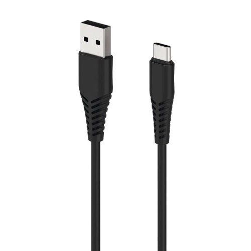 Cable de carga usb 2go - negro - 1m para usb tipo-c