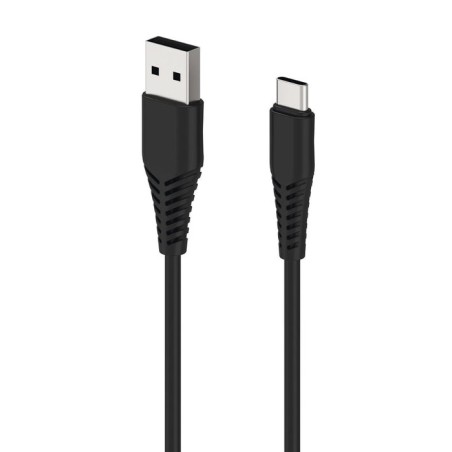Cable de carga usb 2go - negro - 1m para usb tipo-c