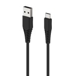 Cable de carga usb 2go - negro - 1m para usb tipo-c