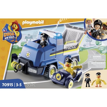 Playmobil 70915 duck on call vehiculo de emergencia de la policia