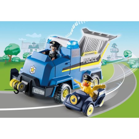 Playmobil 70915 duck on call vehiculo de emergencia de la policia