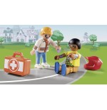 Playmobil 70919 duck on call accion ambulancia ayuda al piloto de carreras