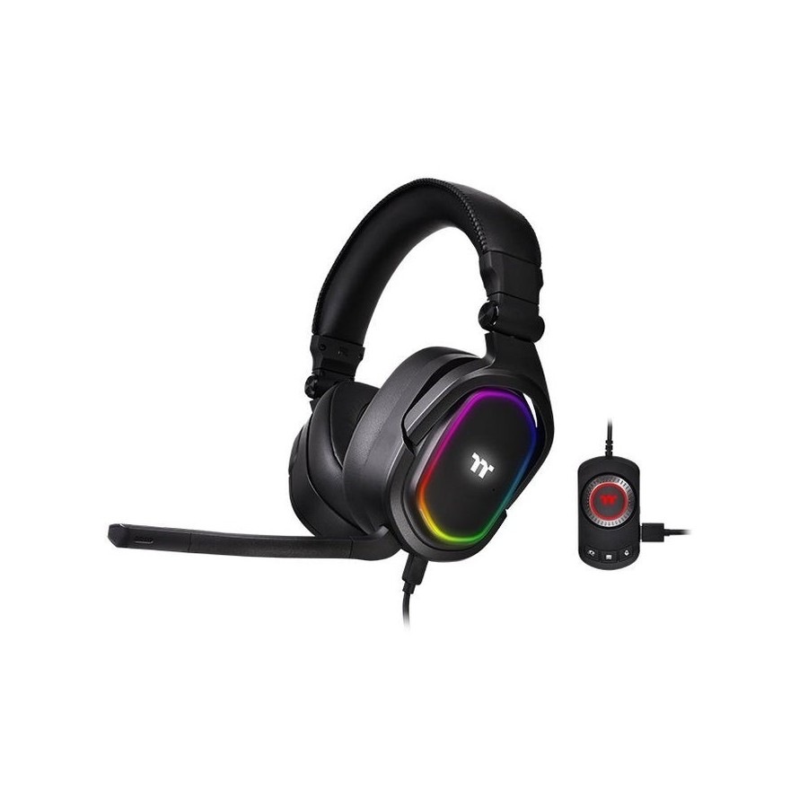Auriculares gaming thermaltake argent h5 rgb 7.1 ght-thf-diecbk-31