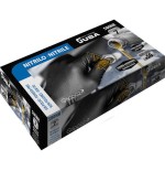 Caja 50 guantes desechables nitrilo negro sin polvo talla 7 juba