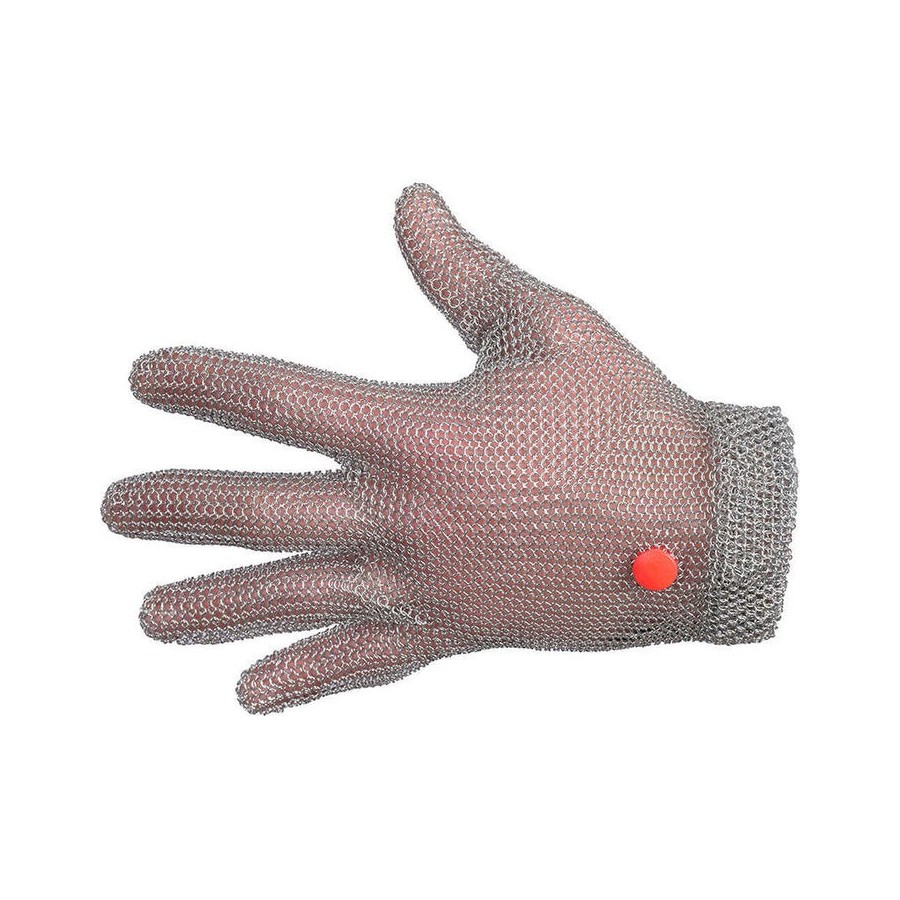 Guante de malla de acero inoxidable talla m juba