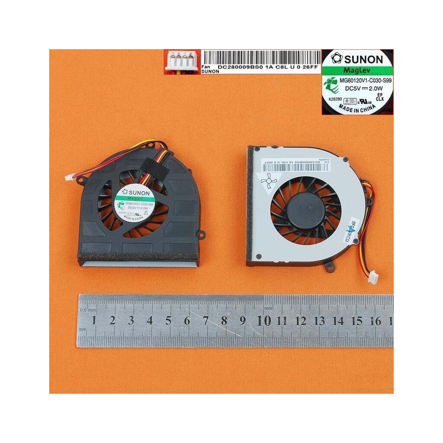 Ventilador para portátil lenovo g470 g470a g470ah g475 g570 g575 dc280009bs0 mg60120v1-c030-s99 ksb05105hc-ag53 dc280009bd0