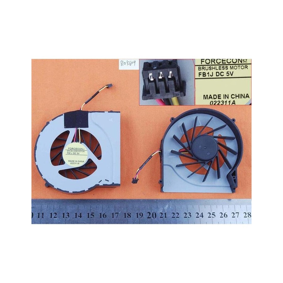 Ventilador para portátil hp dv7-4000 dv6-4000 dv6-3000 hasee a560p k580p k580s dfb552005m30t f9v8