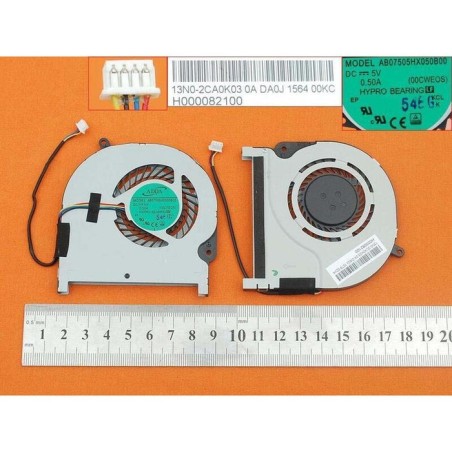 Ventilador para portátil toshiba satelite radius p55w-c 4pin ab07505hx050b00