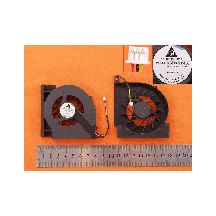 Ventilador para portátil hp cq61 g61 cq70 cq71 g71 dfb552005m30t f8q6 ksb06105ha-8k35